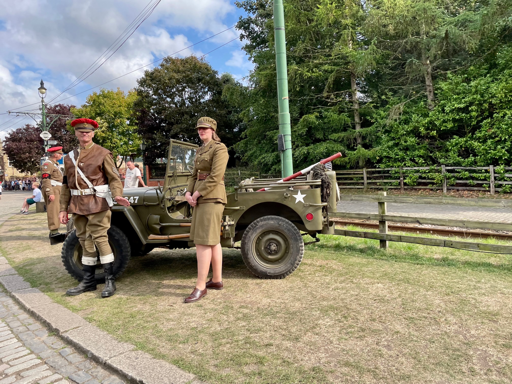 WW2 at Beamish Museum with military